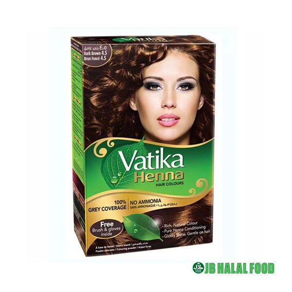 Vatika Henna Hair Color Brown 1P – ヴァティカヘナ髪の色