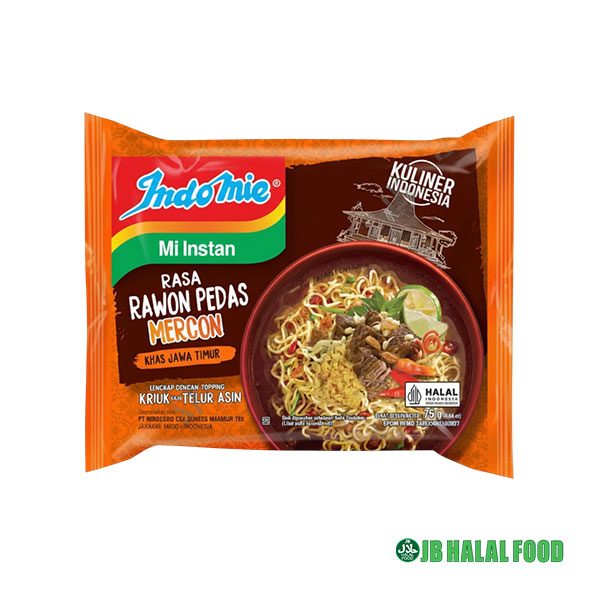 Indomie rasa rawon pedas mercon